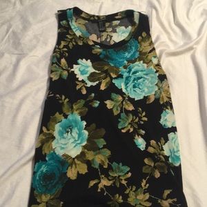Floral dressy tank
